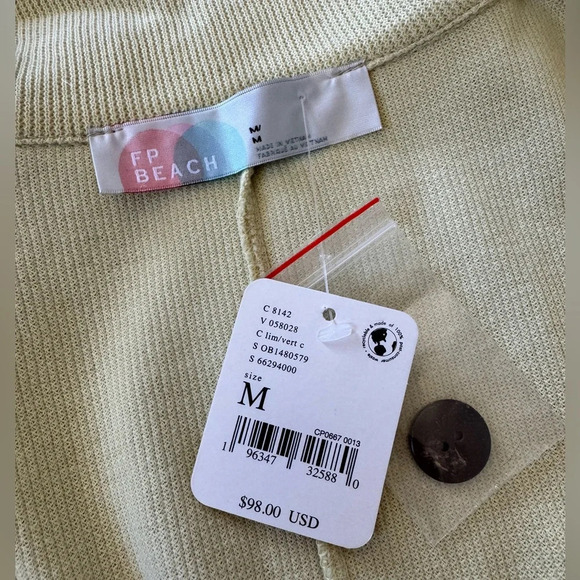 Free People Beach Lizzie Romper Blazer Lime Green NWT - Picture 7 of 8